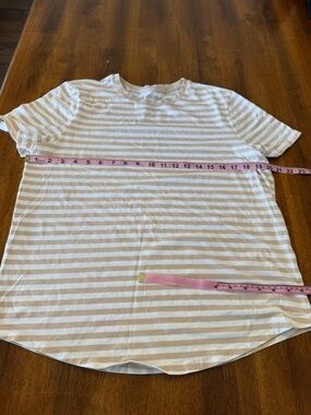 Lululemon Love Tee- Striped Short Sleeve - womens size 10